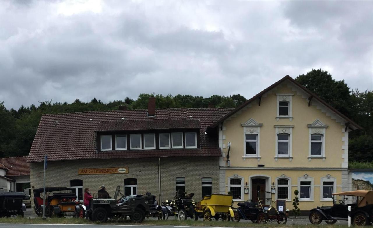 Pension Am Steinbruch Hilter Bagian luar foto